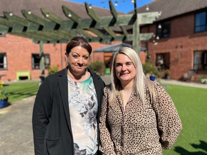 Tracey Holland, Manager and Hollie Taylor, deputy manager at Engleburn Care Home