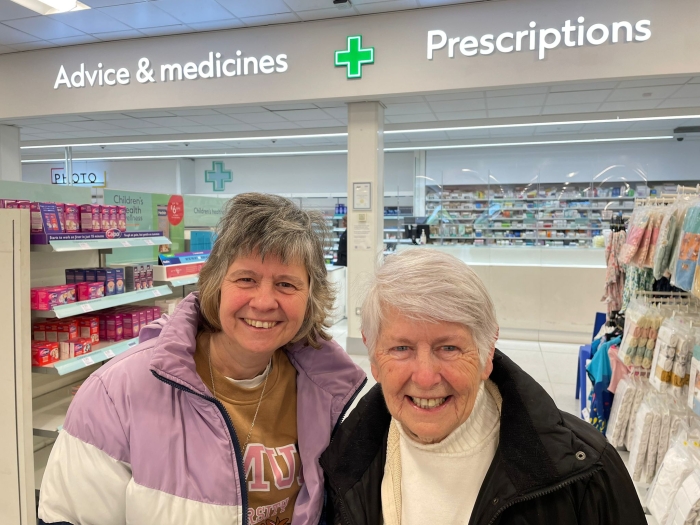 Muriel Standing, 84, from Millbrook attended Boots West Quay with her daughter Donna, to get her spring vaccine over the weekend